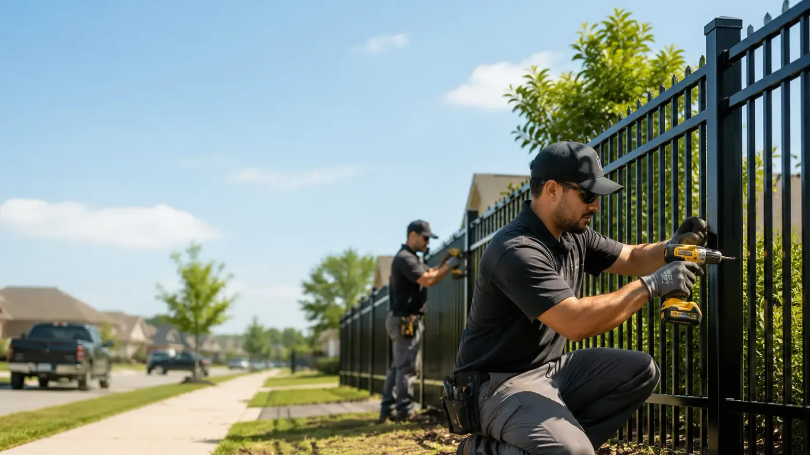 Metal Fence Installation in Mineral Springs, AR